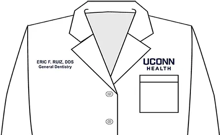  University Of Connecticut Brand Standards Staff Apparel General Dentist Lab Coat Png Lab Coat Png