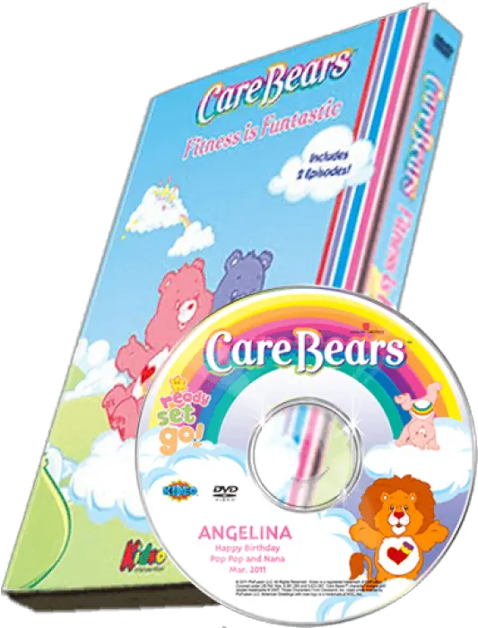  Care Bears Fitness Is Funtastic Photo Personalized Childrenu0027s Dvd Kids Personalized Dvd Png Care Bear Png