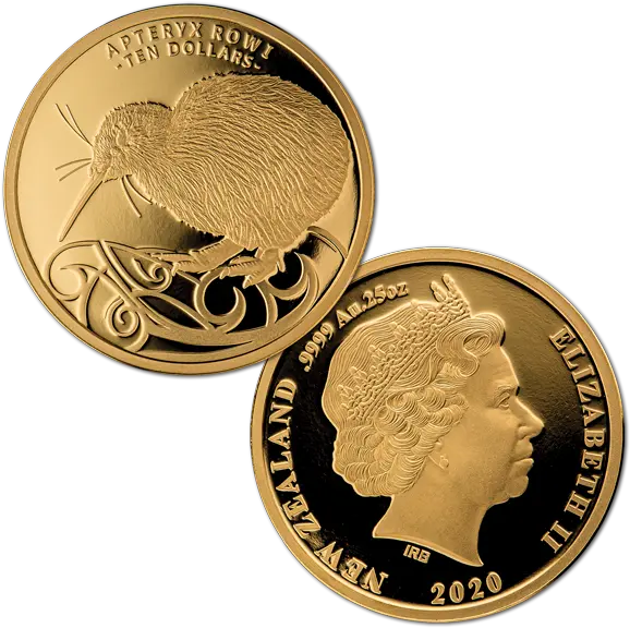  2020 Kiwi 14oz Gold Proof Coin New Zealand Post Coins Nz 2020 Coin Png Coin Transparent