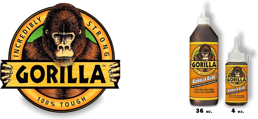  Download Gorilla Glue Premium Waterproof Wood Adhesive Gorilla Wood Glue Logo Png Gorilla Logo