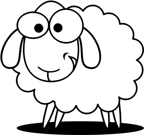  Happy Sheep Icon Vector Image Baba Black Sheep Drawing Clip Art Sheep Black And White Png Sheep Icon