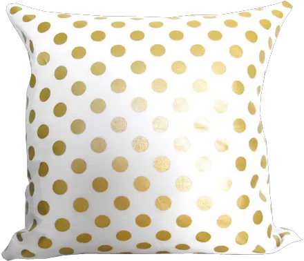  Metallic Gold Dots Pillow Cover Polka Dot Png Gold Dots Png