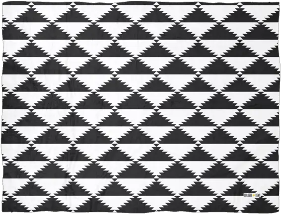  Aztec Pattern Triangle Black White Blanket 3 Sizes Mesa Con Baldosas Hidraulicas Png Triangle Pattern Png