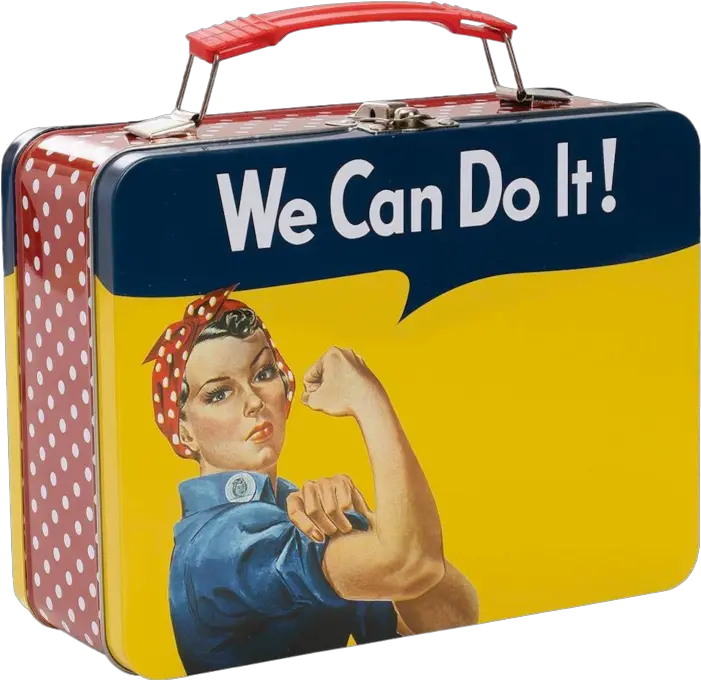  Rosie The Riveter Large Tin Tote Lunch Oakland Museum Of California Png Rosie The Riveter Icon