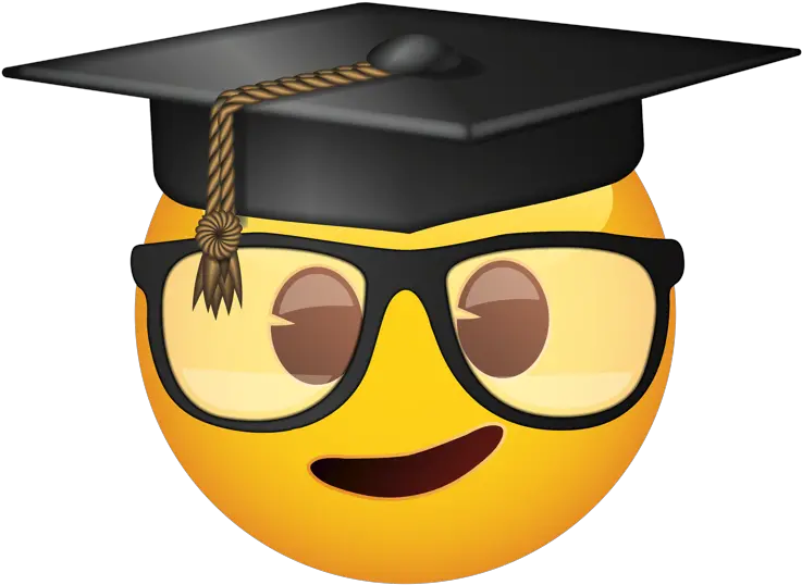  Emoji Transparent Graduation Emoji Png Nerd Emoji Png