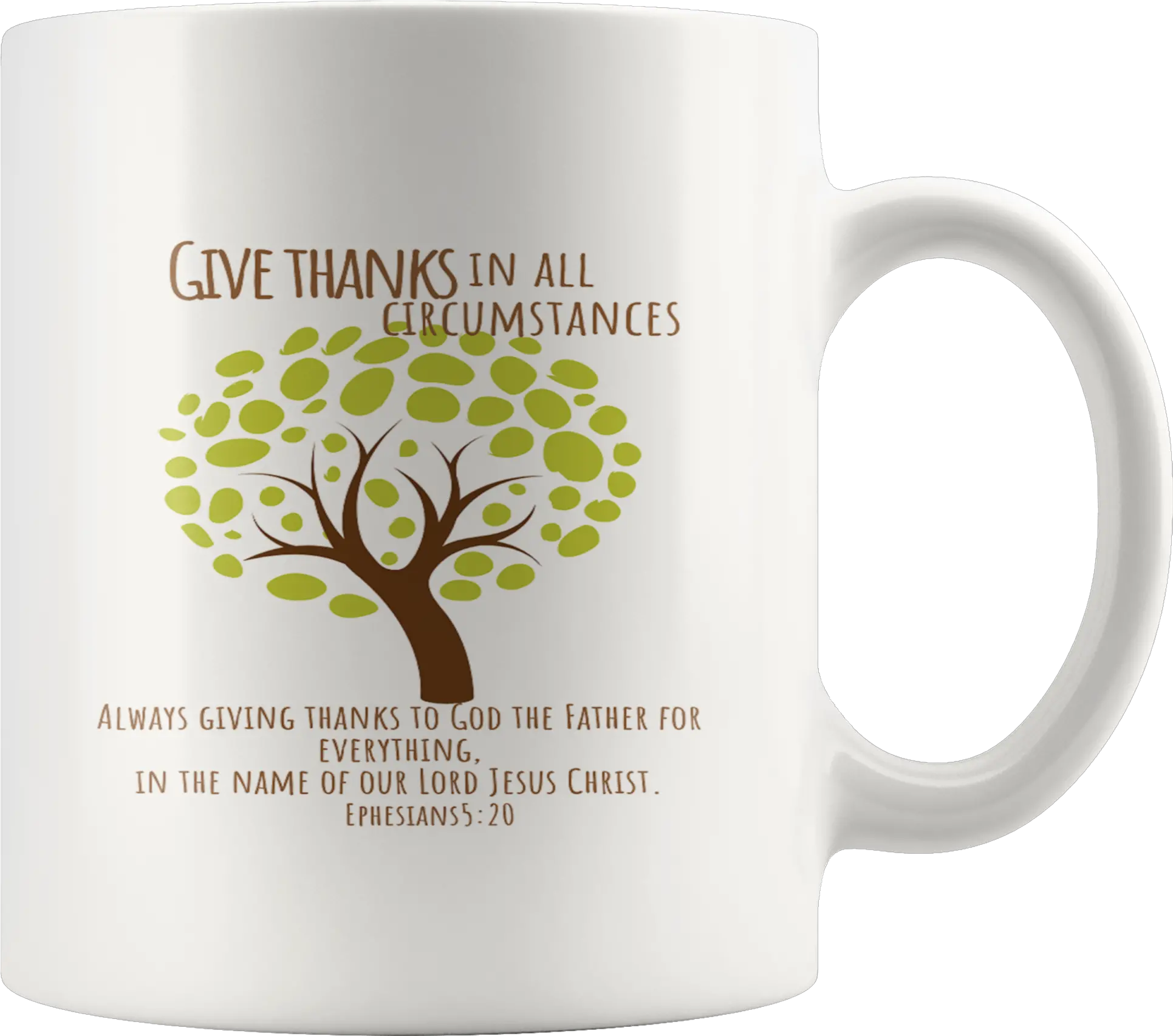  Scripture Coffee Mug Give Thanks In All Circumstances Beer Stein Png Give Thanks Png