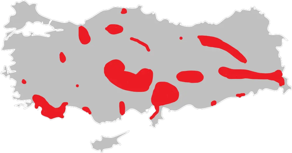  Filedistribution Of Hypericum Hedgeipng Wikimedia Commons Turkey Map Vector Png Hedge Png