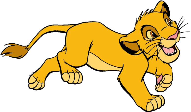  Library Of Young Simba Jpg Transparent Download Png Files Lion Cartoon White Background Simba Png