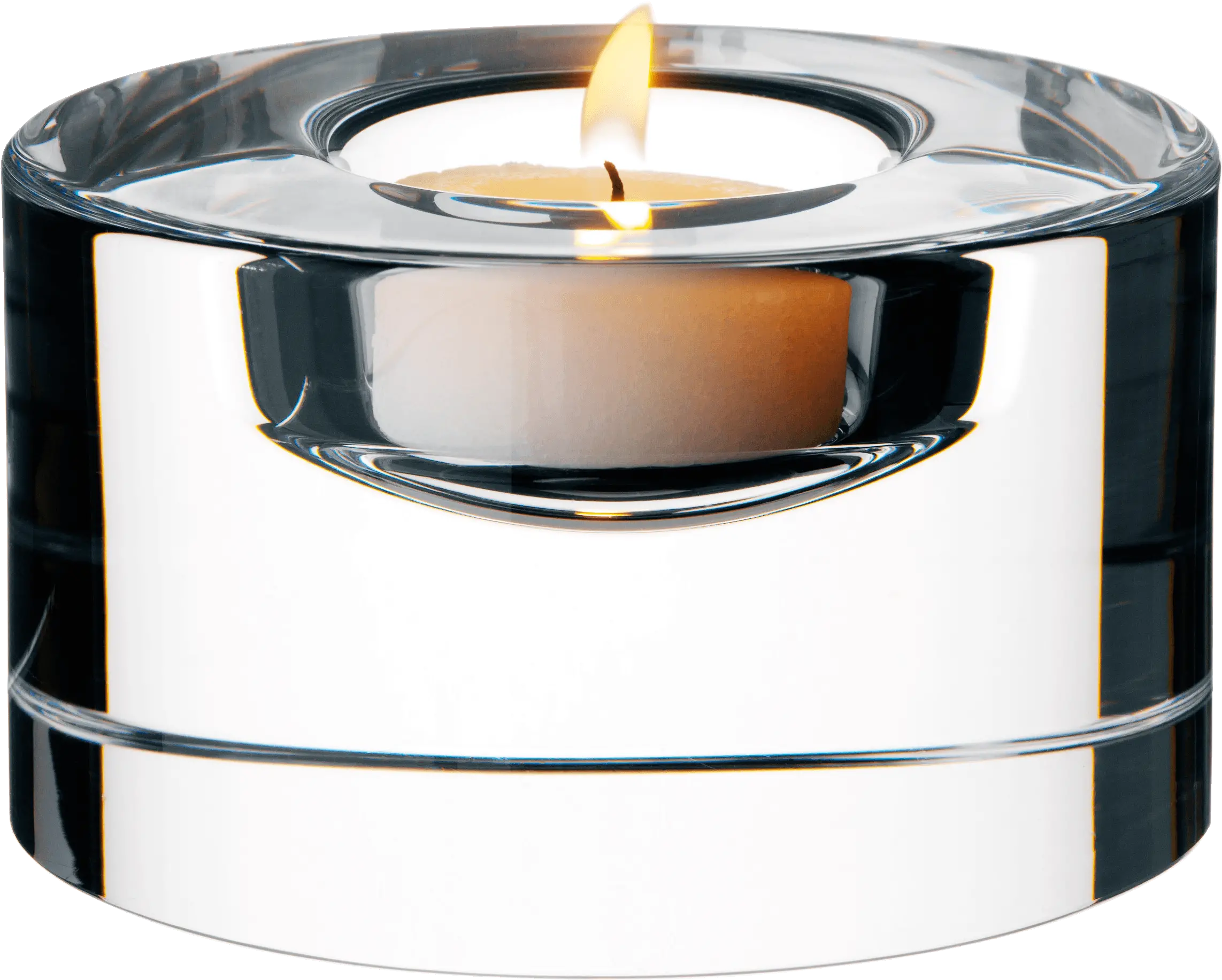  Water Candle Transparent Png Orrefors Crystal Puck Votive Candle Transparent Png