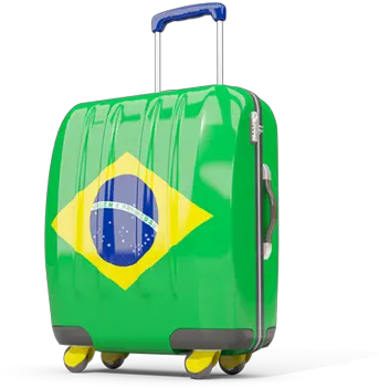  Suitcase With Flag Illustration Of Brazil Suitcase With Flag Png Suitcase Png