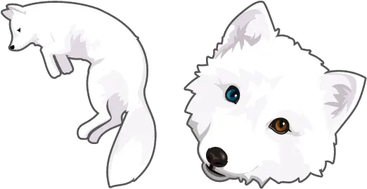  Arctic Fox Cursor U2013 Custom Browser Extension Cartoon Png Arctic Fox Png