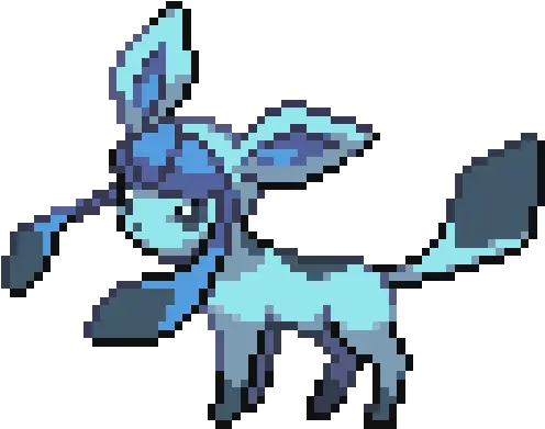  Glaceon Glaceon Sprite Black And White Png Glaceon Transparent