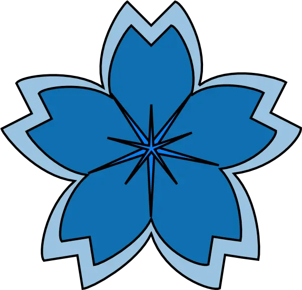  Blue Sakura Blossom Clip Art Clip Art Png Sakura Petal Png