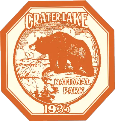  Download Crater Lake National Park National Park Stickers Png Crater Png