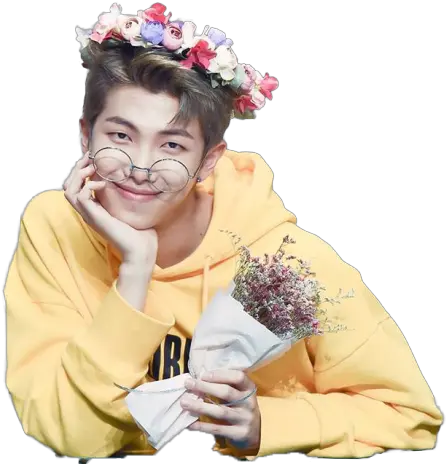  Download Namjoon Flower Crown Png Namjoon Png