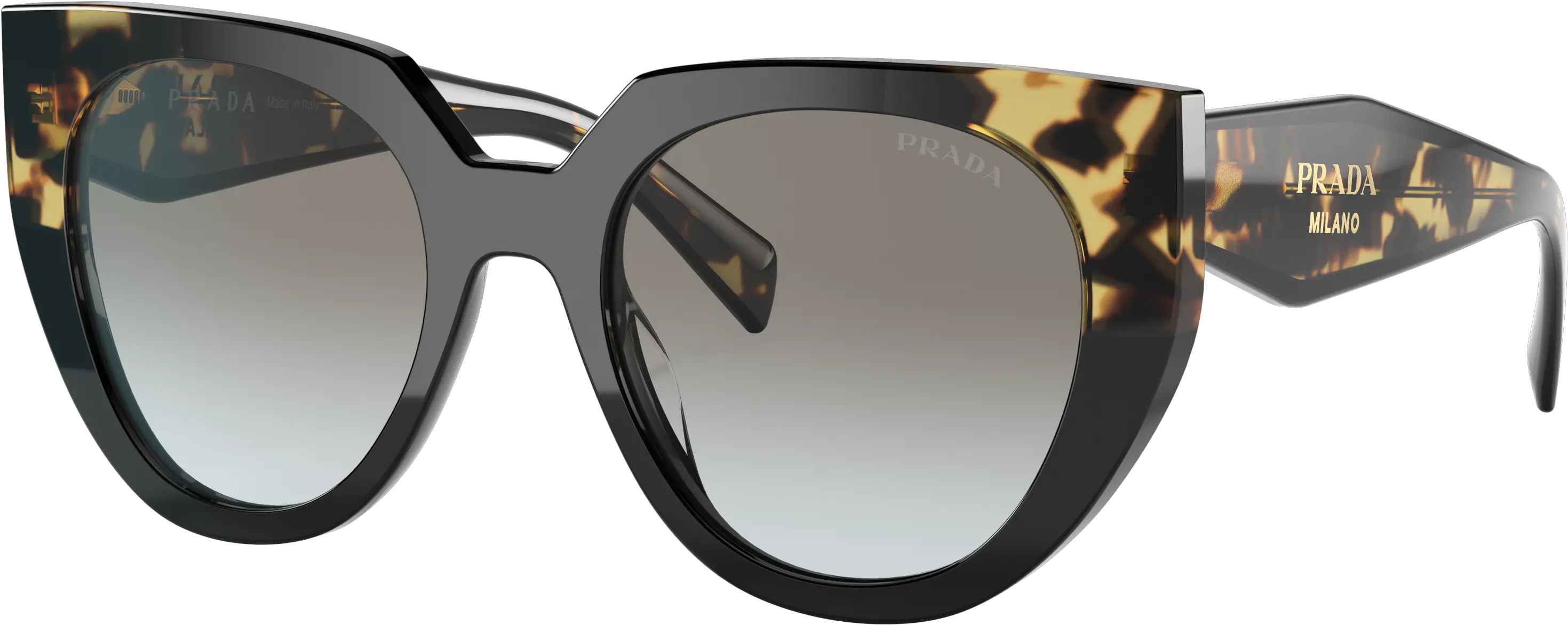  Prada Pr 14ws 52 Clear Gradient Brown U0026 Garnet Sunglasses Png Icon