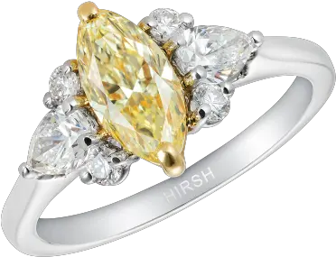  Papillon Yellow Diamond Ring Marquise Yellow Diamond Rings Png Yellow Diamond Png