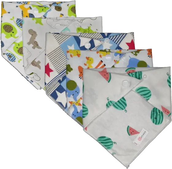  Baby Bandana Bib 5pc Pack Patchwork Png Boys Png