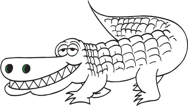  Download Hd Svg Freeuse Alligator Outline Clip Art Alligator Clipart Black And Whi Png Alligator Transparent Background