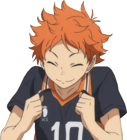  Transparent Haikyuu Anime Picture Happy Hinata Shoyo Png Haikyuu Transparent