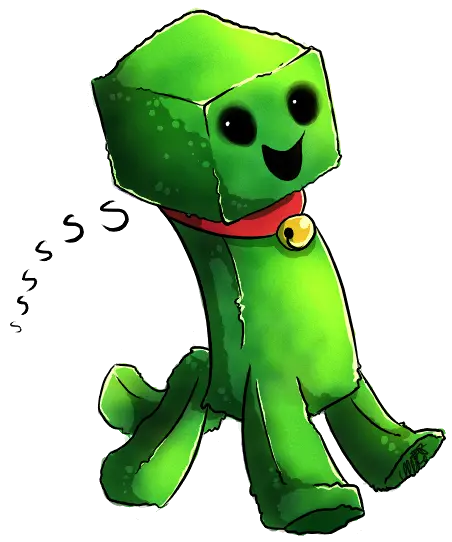  Download Creeper Cartoon Minecraft Crepper Png Creeper Png