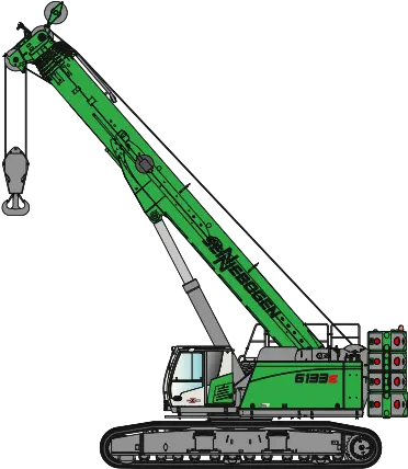  Telescopic Crane For Construction Sites And Industrial Sennebogen 130 Png Crane Png