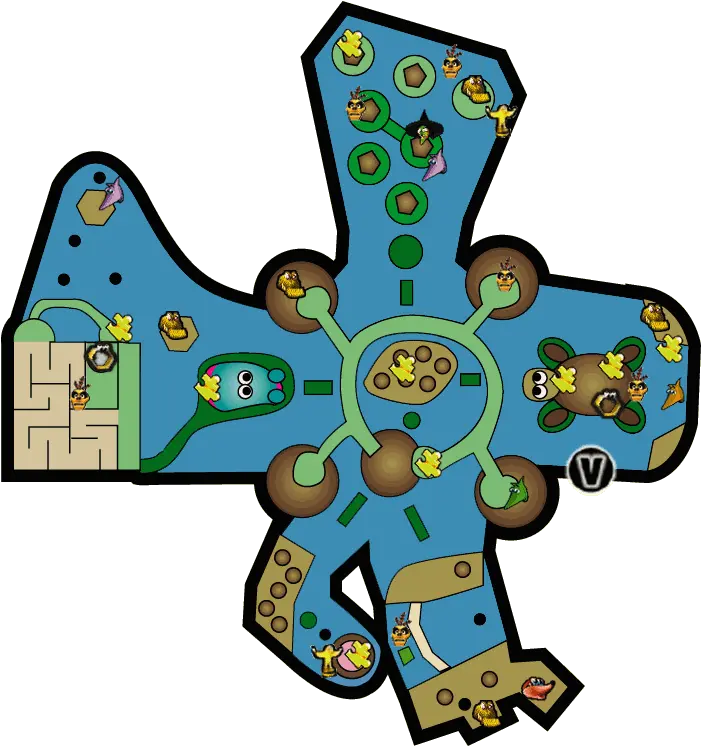  Banjo Kazooie World Map Clipart Banjo Kazooie Level Layout Png Banjo Kazooie Png