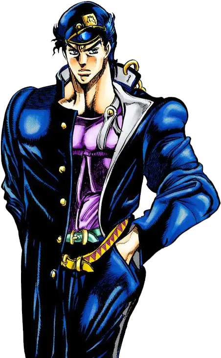  Jotaro Stardust Crusaders Manga Png Kujo Transparent