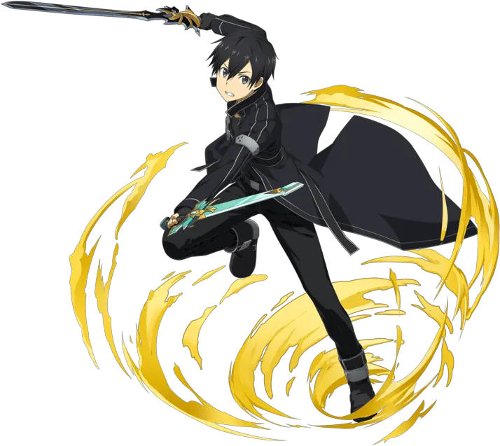  Character Banner Of Memory Defrag Is Up Sao Alicization Kirito Dual Wield Png Kirito Png