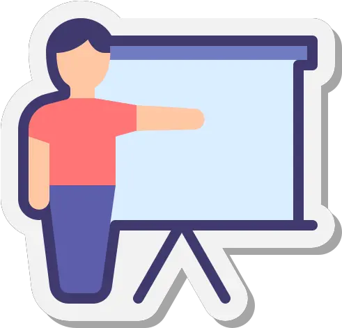  Training Icon In Stickers Style Horizontal Png Classroom Training Icon