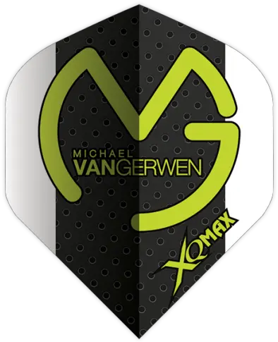  Xqmax Mvg White Wing Green Logo Michael Van Gerwen Png Dart Logo