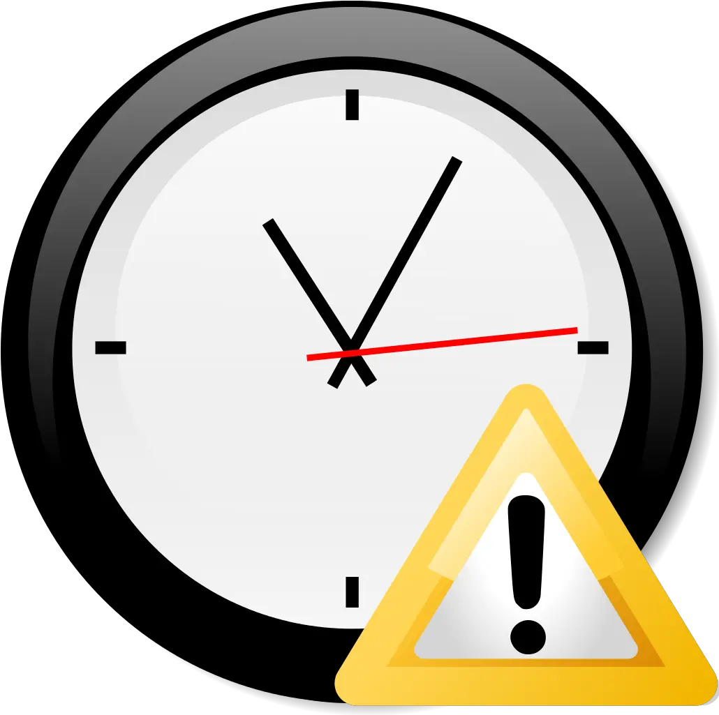  Fileclock And Warningsvg Wikimedia Commons Transparent Wall Clock Clipart Png Warning Icon Svg