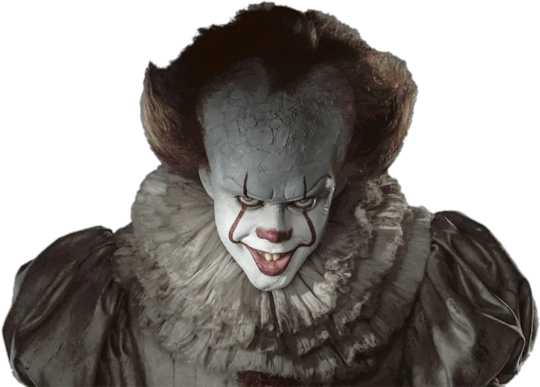  It Pennywise Close Up Scary Realistic Ghost Drawing Png Pennywise Transparent