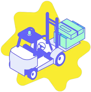  Forklift Icon Download In Glyph Style Vertical Png Fork Lift Icon