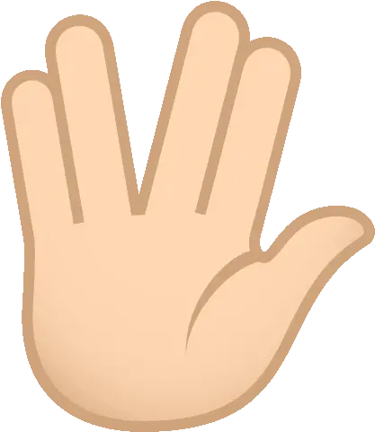  Vulcan Hand Gesture Emoji Sign Language Png Create Vulcan Salute Icon In Photoshop