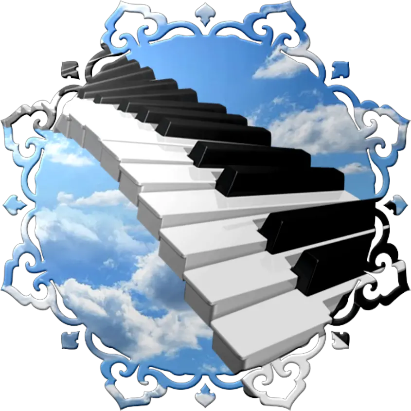  Blue Sky Horizontal Png Piano Keys Icon