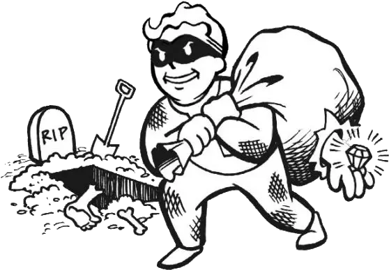  Download Grave Digger Reputation Icon Brian Menze Fallout Fallout Vault Boy Png Grave Digger Logo