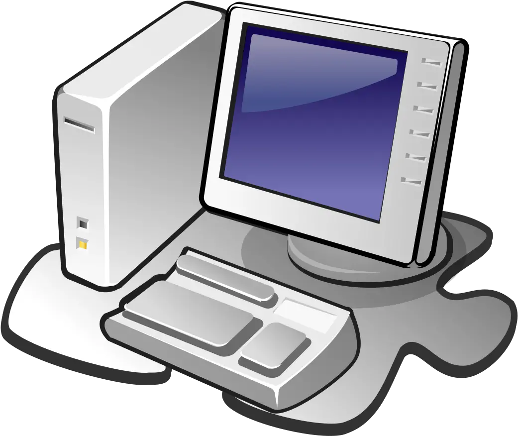  Filepc Templatesvg Wikimedia Commons Pc Cartoon Images Free Png Thin Client Icon