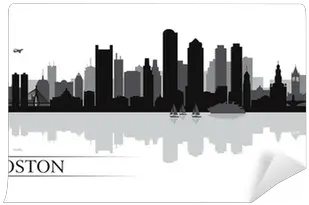  Boston City Skyline Silhouette Boston Background Png Boston Skyline Silhouette Png