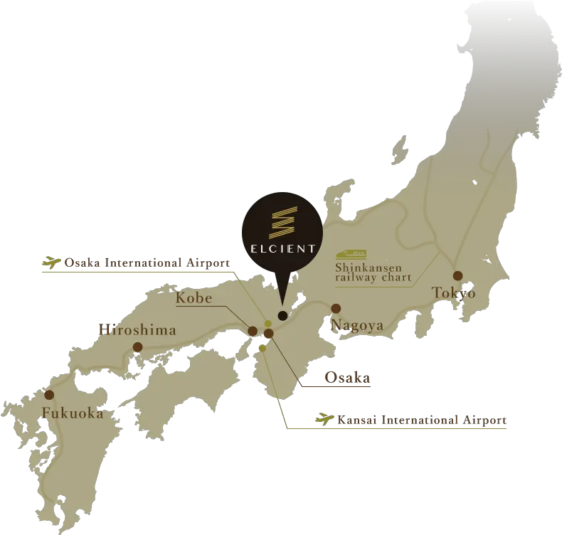  Location Hotel Elcient Kyoto Japan Map Flag Png Japan Map Png