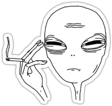  Download Drawn Alien Abstract Transparent Alien Smoking Smoke Aesthetic Drawing Png Smoking Png