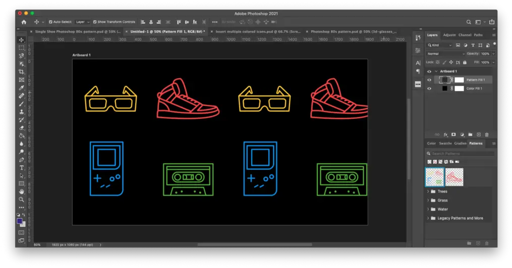  How To Make A Pattern In Photoshop With Icons Laptrinhx News Vertical Png Select Box Icon