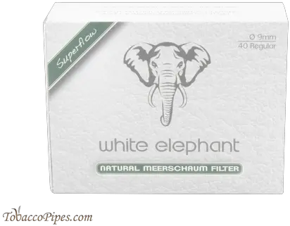  White Elephant 9 Mm Meerschaum Filters African Elephant Png White Elephant Png