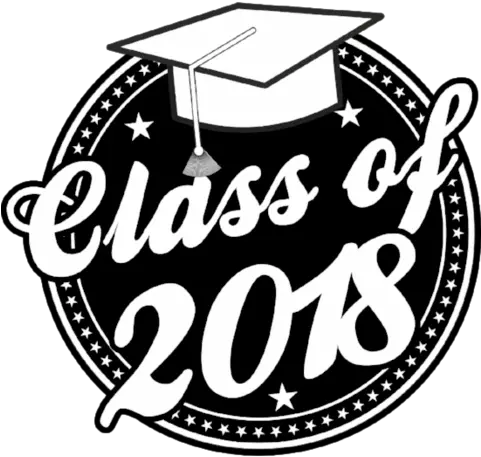  2018 Graduation Window Cling High School T Shirt Designs Png Class Of 2018 Png