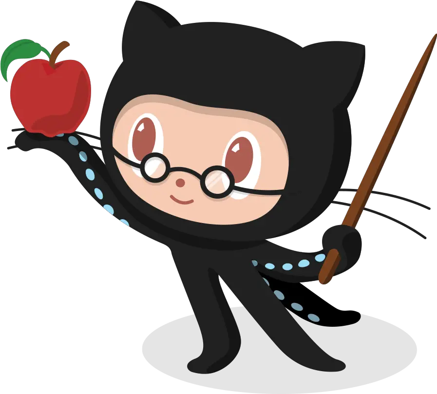  Github Octocat Vector Png Transparent Github Education Git Hub Logo