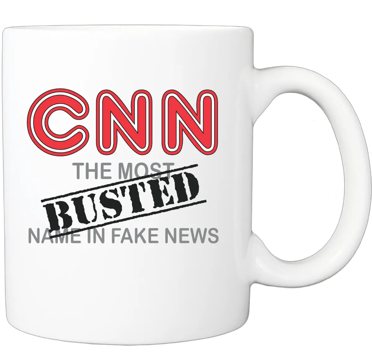  Cnn Busted Ceramic Mug U2013 Patriotsarise Secret Png Cnn Fake News Logo