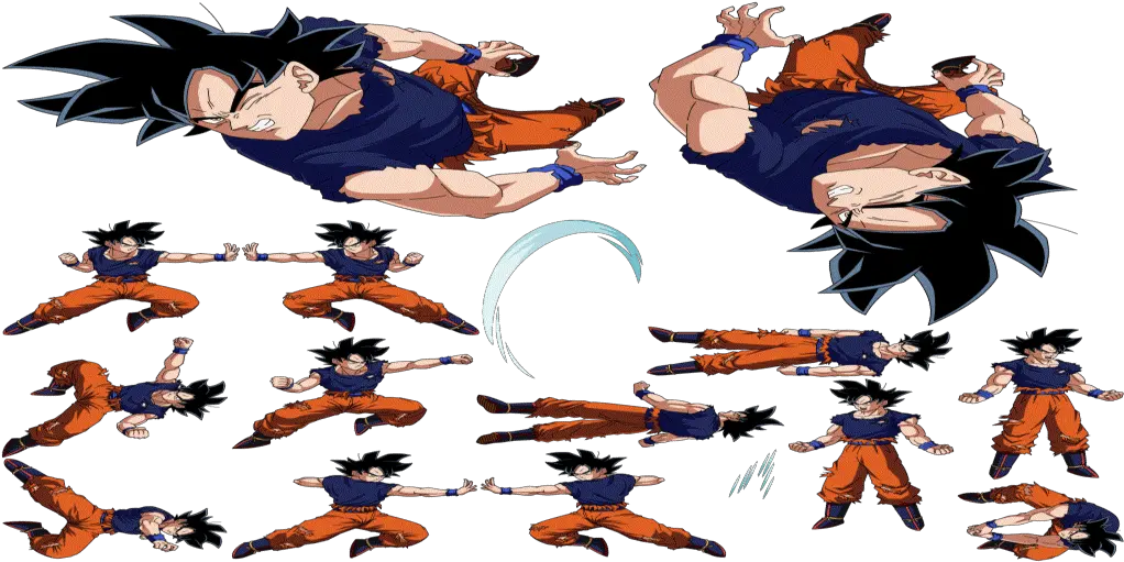  Goku Instinct Dokkan Battle Goku Sprites Png Goku Ultra Instinct Png