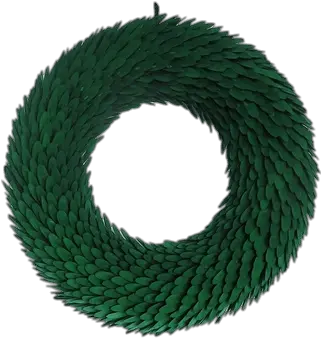  Green Curled Wood Wreath Transparent Png Stickpng Hose Wreath Transparent