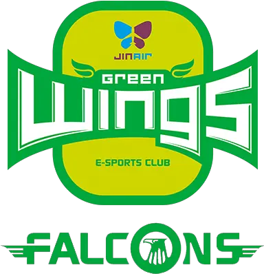  Jin Air Green Wings Falcons Leaguepedia League Of Jin Air Green Wings Png Falcons Logo Png