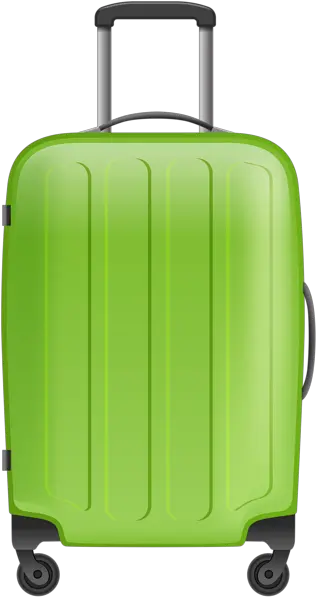  Png Black And White Library Luggage Clipart Trave Green Clip Art Suitcase Png